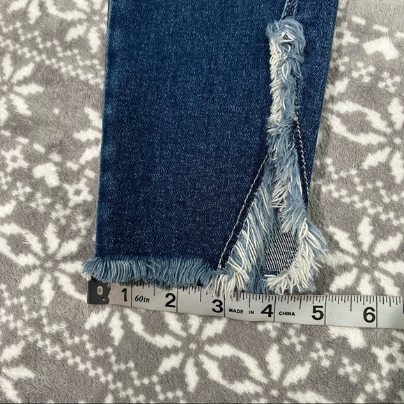 KanCan Geneva High Rise Ankle Skinny w/ Slit Raw Hem Size 1/24 - Picture 7 of 13